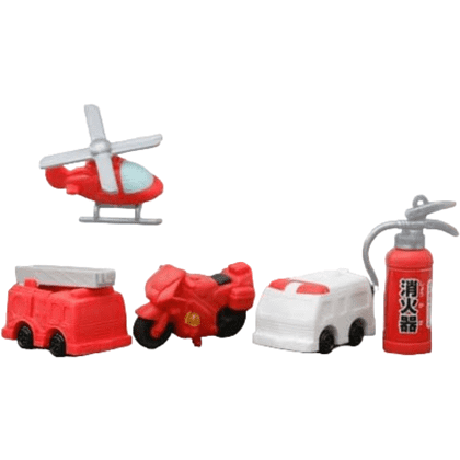 Ластик "IWAKO Fire Engine&Ambulance", 1 шт, ассорти