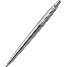 Ручка шариковая автоматическая "Parker Jotter Stainless Steel CT", 0.7 мм, серебристый, стерж. синий