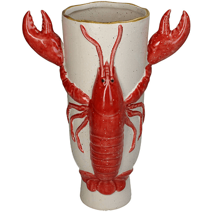 Ваза керамическая "Lobster", 22х16х32 см, красный