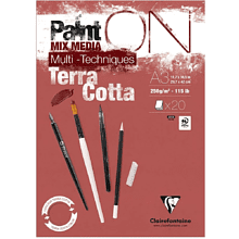 Блок-склейка "Paint'On", А3, 250г/м2, 20 листов, терракотовая бумага