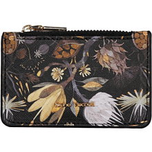Футляр для визитных и кредитных карт "Flora. Ночные цветы", черный