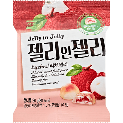 Мармелад "Jelly in Jelly Lychee flavor", 23 гр., со вкусом личи
