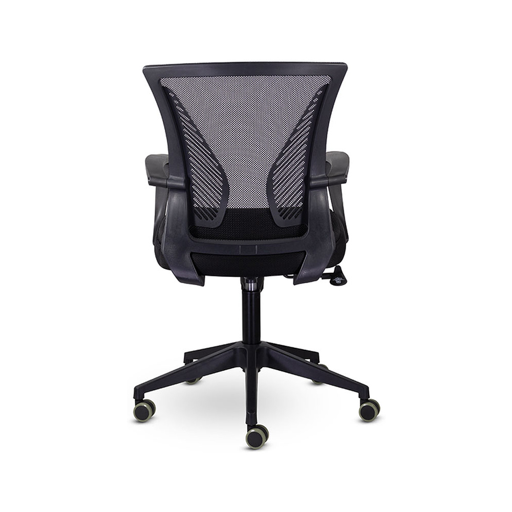 Кресло для персонала Энжел СН-800 "СР TW-01/Е11-К", ткань, сетка, пластик, черный - 4