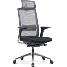 Кресло для руководителя SitZone "E-BA-001A", ткань, пластик, черный