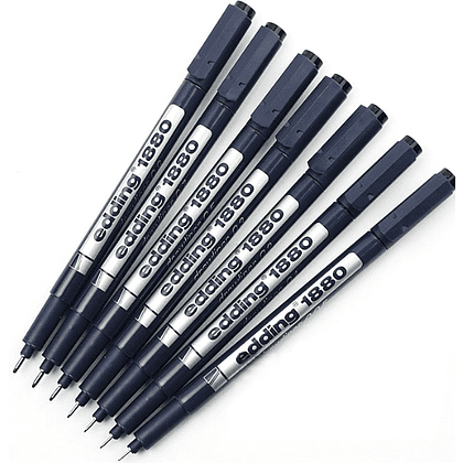 Ручка капиллярная "Edding 1880", 0.4 мм, черный - 2