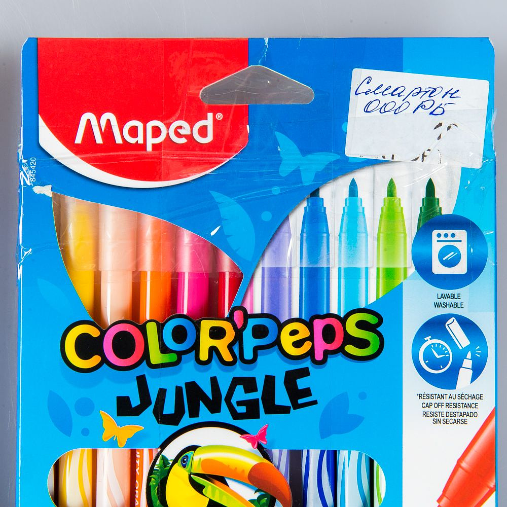 Фломастеры Maped "Jungle", 12 шт., -30% - 7