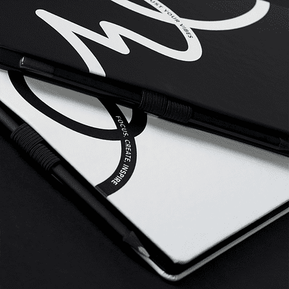 Блокнот "Doodle black and white", А5, 96 листов, белый, срез черный - 5
