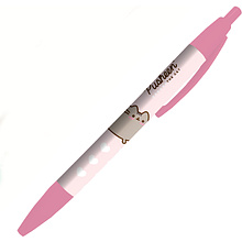Ручка шариковая автоматическая "Pusheen", 0.7 мм, розовый, стерж. синий