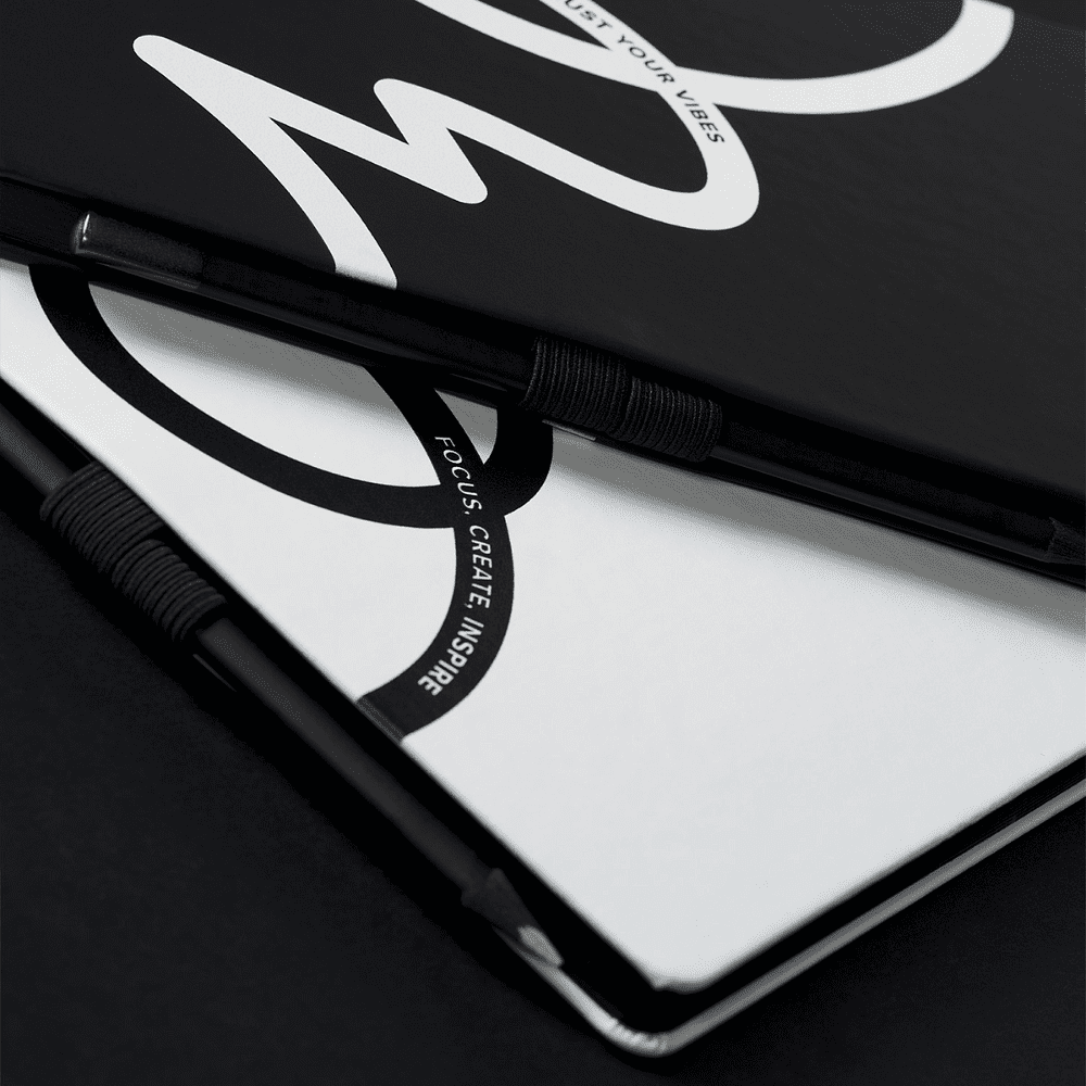Блокнот "Doodle black and white", А5, 96 листов, белый, срез черный - 5