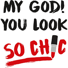Открытка "My god! You look so chic", 148х105 мм, дизайнерская
