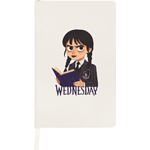 Блокнот в гибкой обложке «Wednesday», А5, белый