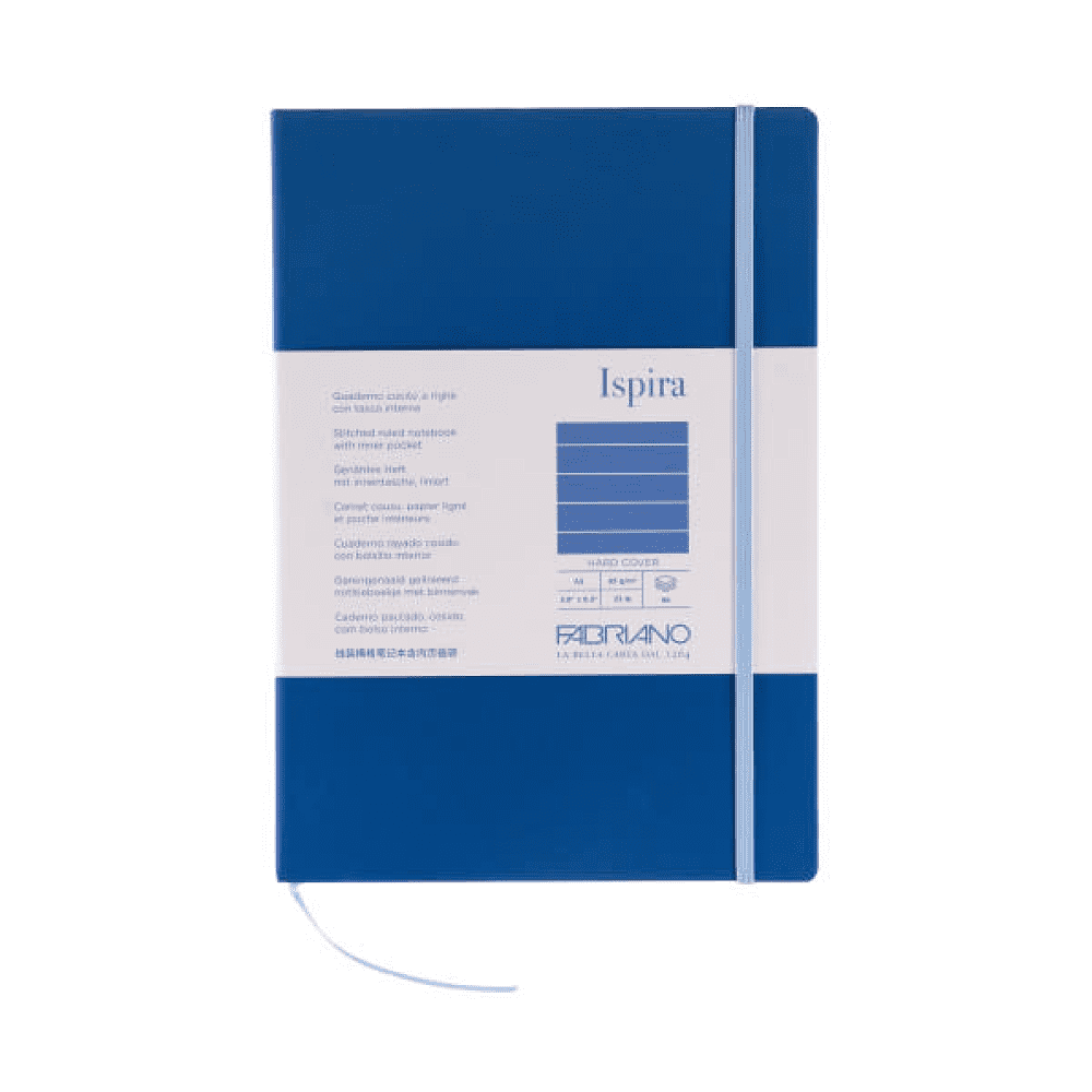 Блокнот "Fabriano. Ispiria", A5, 96 листов, линейка, синий