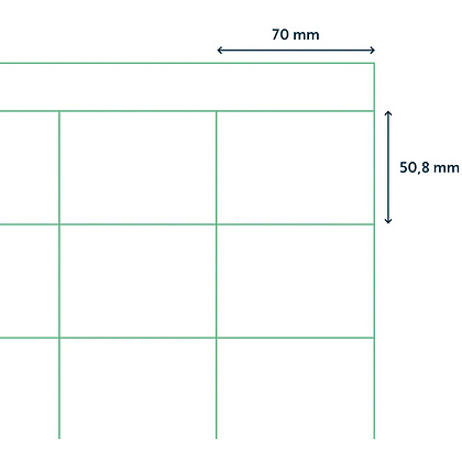 Самоклеящиеся этикетки универсальные "Rillprint", 70x50.8 мм, 100 листов, 15 шт, белый - 3