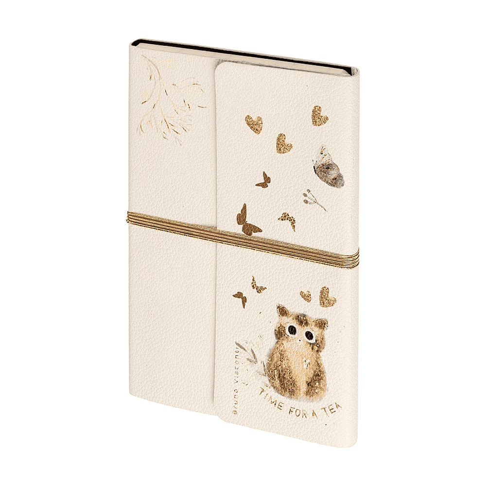 Ежедневник недатированный "Love me. Котенок", А5, 192 страниц, линейка, бежевый