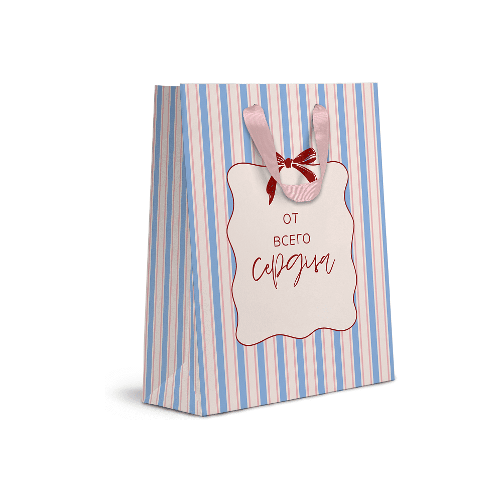 Пакет бумажный подарочный "Cherry Lady", 31х41х10 см, ассорти - 2