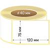 Этикет-лента термо "Eco", 75x120 мм, 300 шт, белый - 2