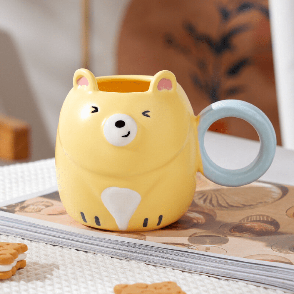 Кружка "Honey bear", керам., 560 мл., желтый - 6