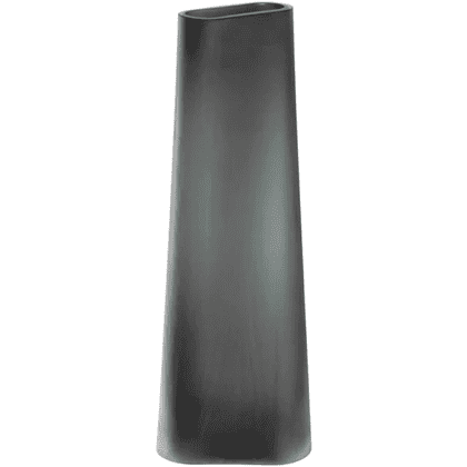 Ваза стеклянная "Turno", 42 см, матовый серый