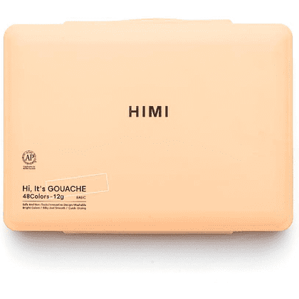 Краски гуашевые "Himi Jelly Cup", 48 цветов, персиковый футляр - 2