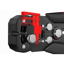 Съемник изоляции автоматический "Deli", 205 мм, черный, красный