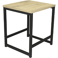 Табурет RION ALLERD, металл, ЛДСП, черный муар, Дуб Нокс