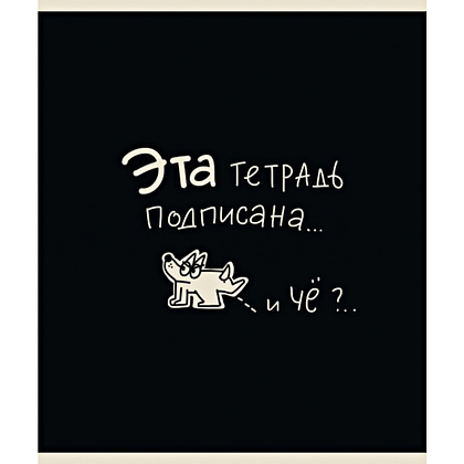 Тетрадь "Тетрадь подписана", А5, 48 листов, клетка, ассорти