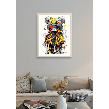 Картина по номерам "Граффити панда" - 4