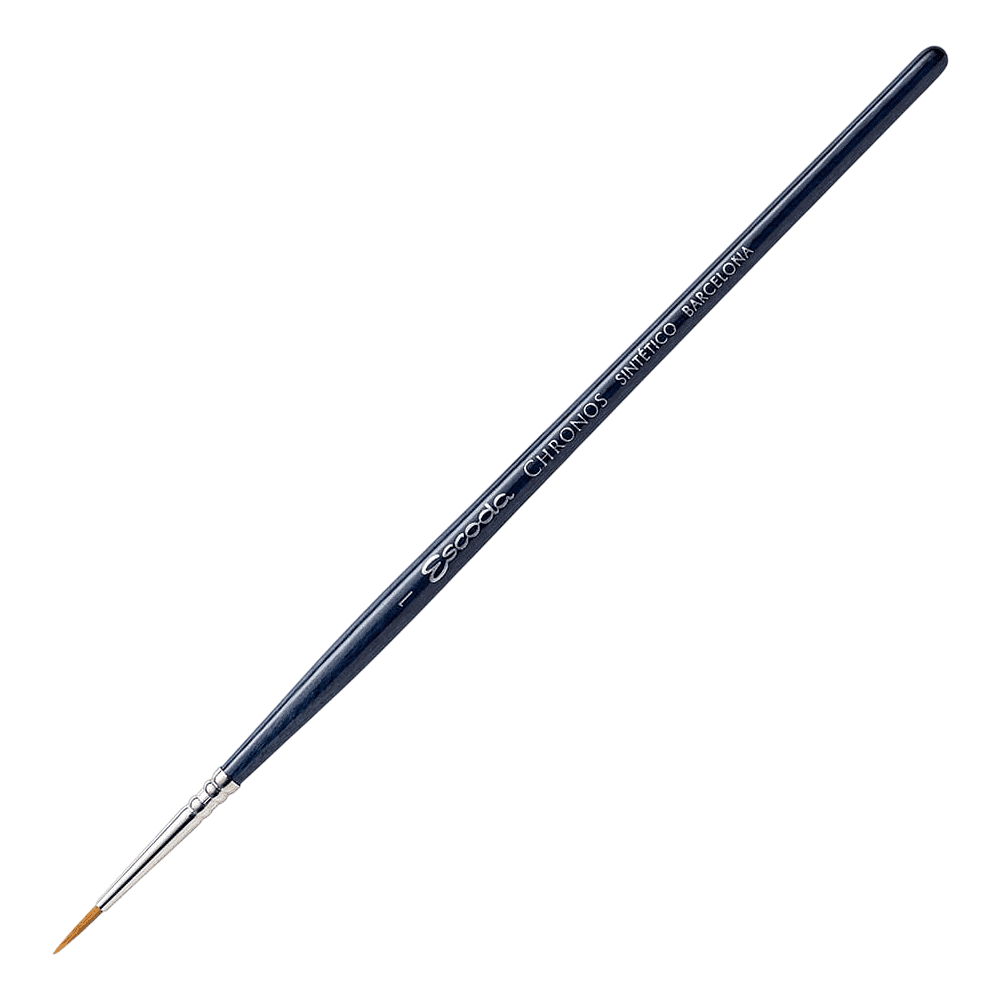 Кисть "Escoda Chronos", микс, круглая, на короткой ручке, № 1