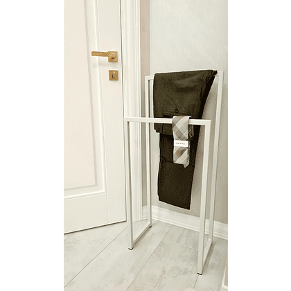 Вешалка напольная ALLERD 90 RION, белый муар - 3