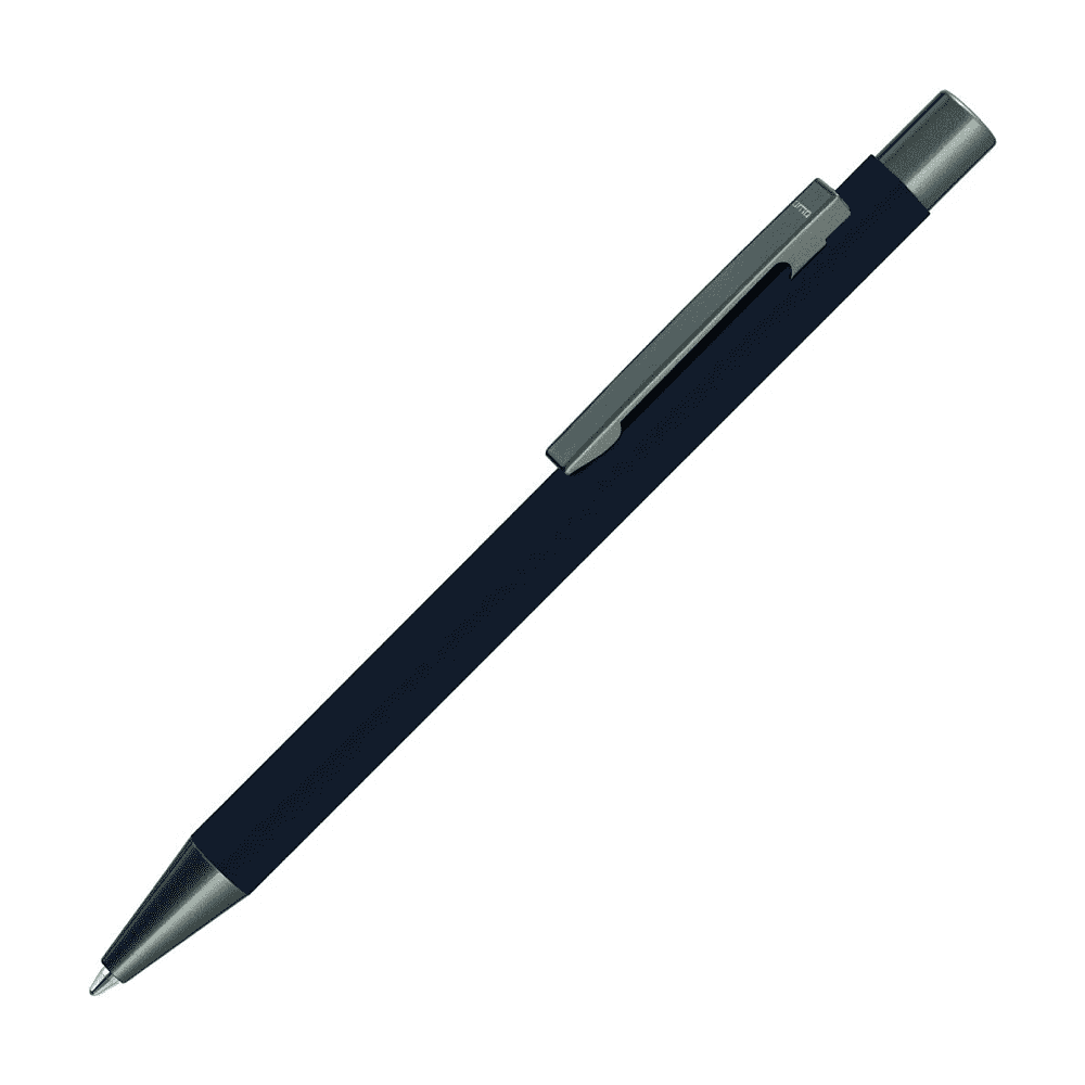 Ручка шариковая автоматическая "Straight Gum CP", 1,0 мм, черный, антрацит, стерж. синий