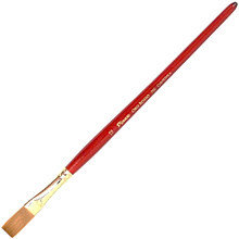 Кисть для рисования "Pinax ORO ROSSO", синтетика, плоская, удлиненная, №12