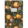 Книга записная "Flora. Paradise. Oranges", A5, 100 листов, линейка, твердая обложка, зеленый, оранжевый - 2