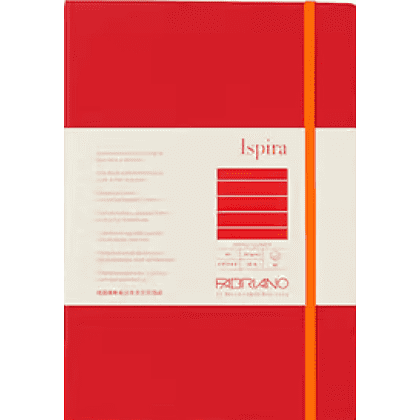 Блокнот "Fabriano. Ispiria", A5, 96 листов, линейка, красный