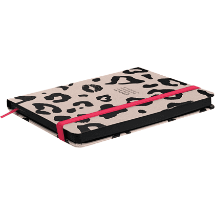 Книга записная "Леопард", А5, 120 листов, линейка, пудрово-бежевый - 2