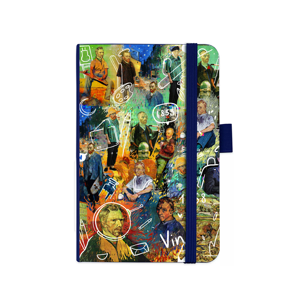 Скетчбук "Sketchmarker. Van Gogh", 9x14 см, 140 г/м2, 80 листов, королевский синий