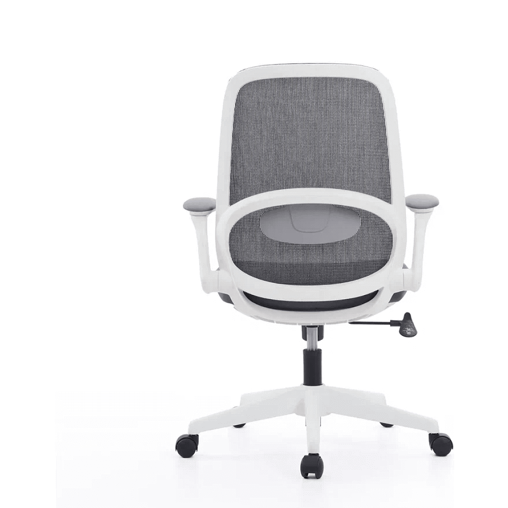 Кресло для персонала SitZone "CH-537B-BS", ткань, пластик, серый, белый - 3