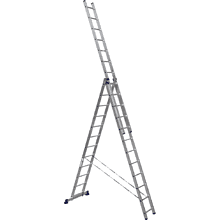 Лестница-стремянка Алюмет HS3 6312, алюминиевая, трехсекционная