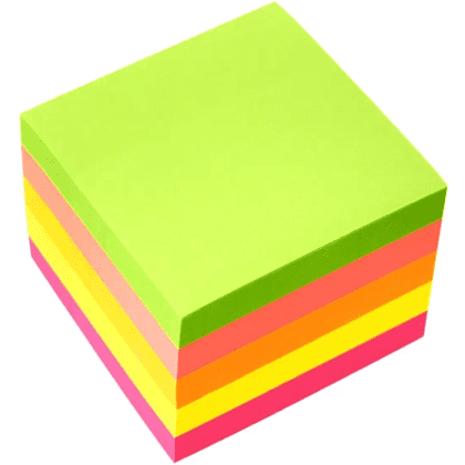 Бумага для заметок на клейкой основе "Yesli:", 51x51 мм, 400 листов, ассорти неон Бумага для заметок на клейкой основе "Yesli:", 51x51 мм, 400 листов, ассорти неон