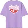 Футболка унисекс "Чихуахуа. Dog love club", XS-S, хлопок, оверсайз, лавандовый - 6