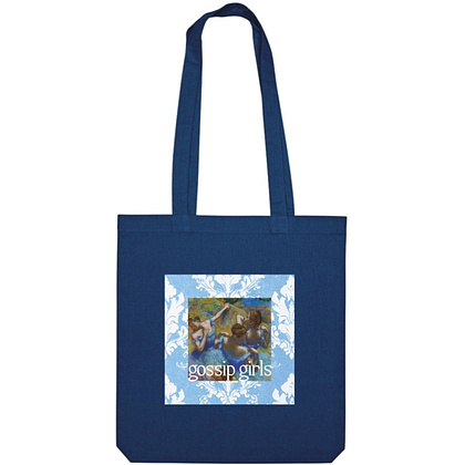 Сумка из плотного хлопка «Gossip girls», 220 г/м2, индиго