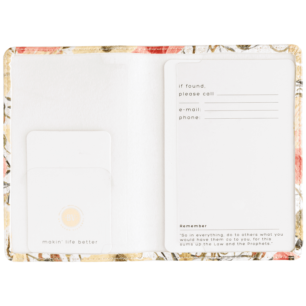 Обложка для паспорта "Flora. Цветочная страсть", кожзам., белый, желтый - 3