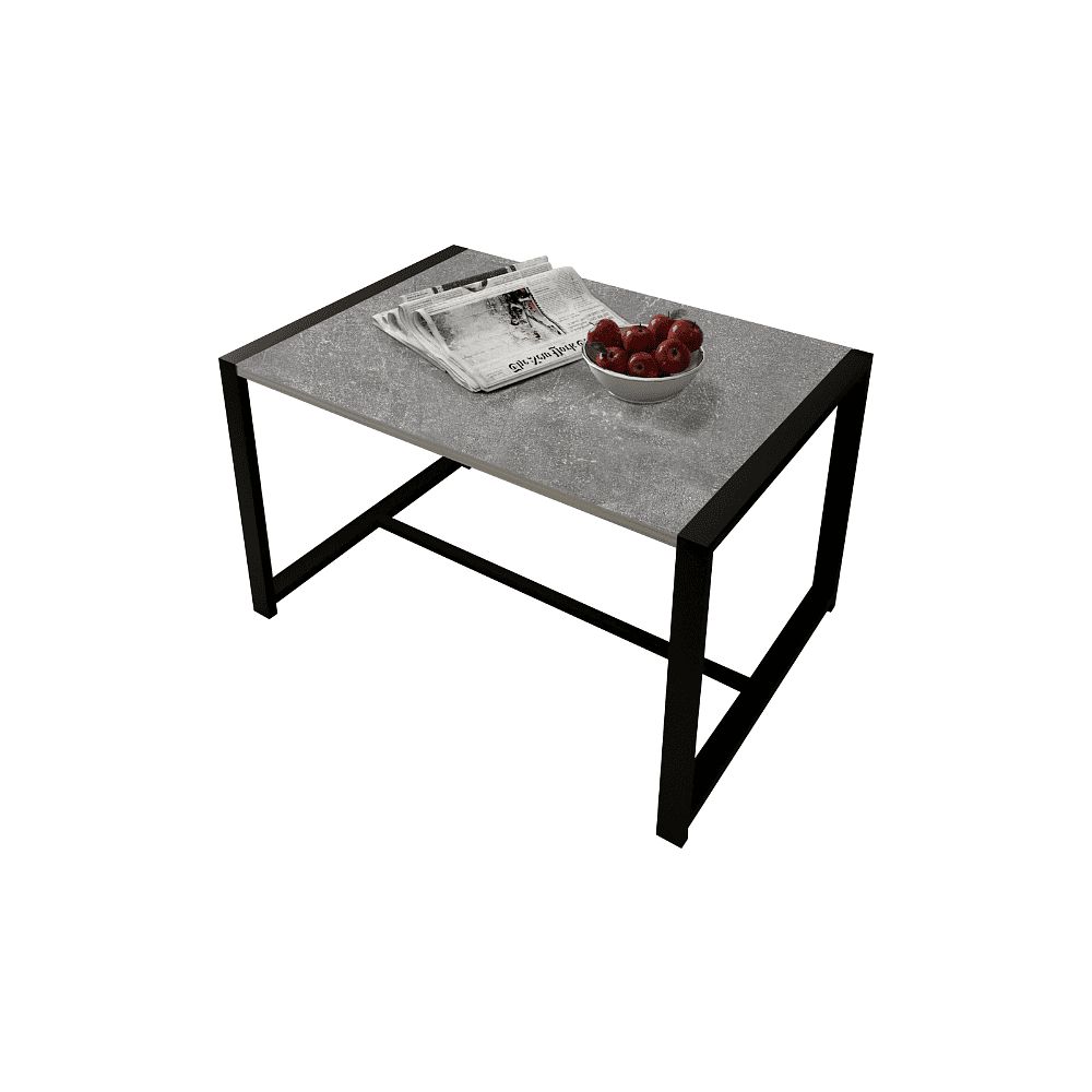 Стол журнальный ALLERD RION, черный муар, Бетон