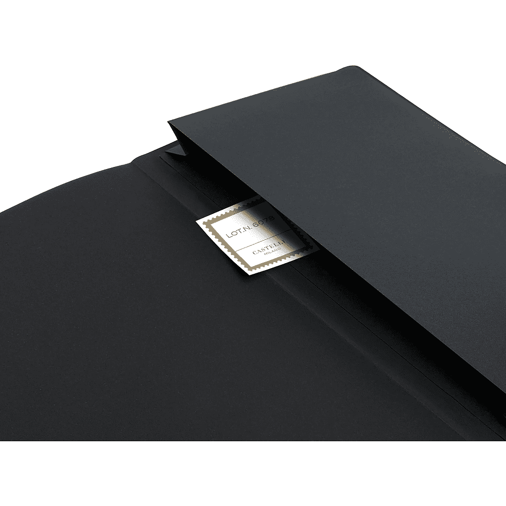 Блокнот Castelli Milano "Baroque Gold", А5, 96 листов, линейка, черный, золотой - 5