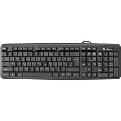 Клавиатура Defender "Element HB-520 PS/2 RU", черный