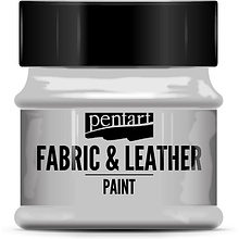 Краска для текстиля "Pentart Fabric & Leather paint", 50 мл, серый
