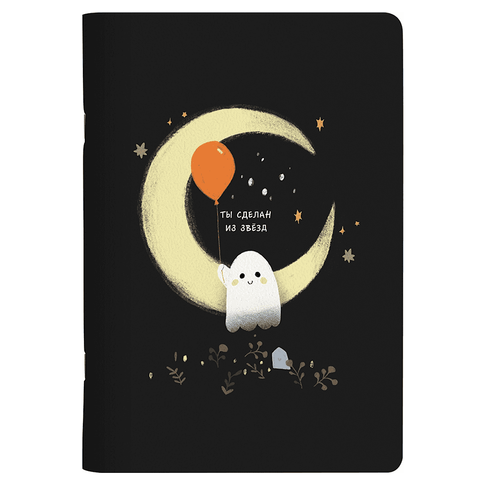 Тетрадь "Boo. Шарик ", А5, 48 листов, клетка, черный