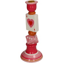 Подсвечник "Card", 10х10х25 см, разноцветный