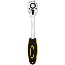 Ключ трещоточный Deli YS EDL2521 1/2", 45Т, 254 мм, с храповым механизмом, черный, желтый