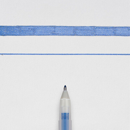 Ручка гелевая "Gelly Roll Stardust", 0.5 мм, прозрачный, стерж. морская волна - 2