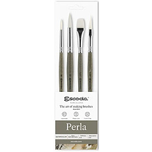 Кисть "Escoda Perla", набор 4 шт., синтетика